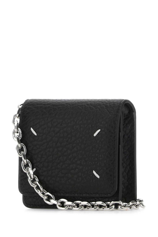 Black leather card holder MAISON MARGIELA (SA3UI0009P4455)