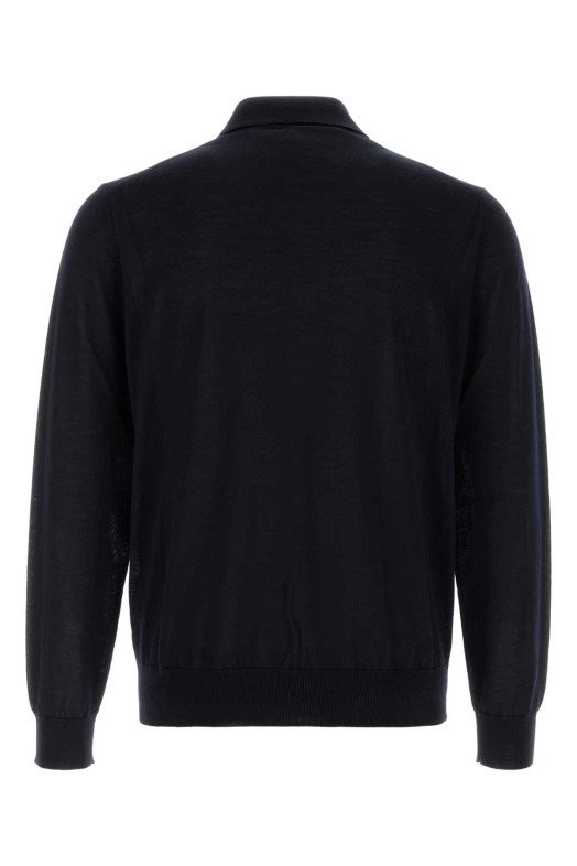 Midnight blue wool polo shirt Blue PRADA (UMF147SOOO18DY)