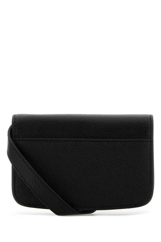 Black leather Paris Paris crossbody bag AMI (USL102AL0036)