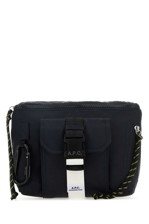 Navy blue canvas Trek belt bag Denim A.P.C. (PAAFHH62219)