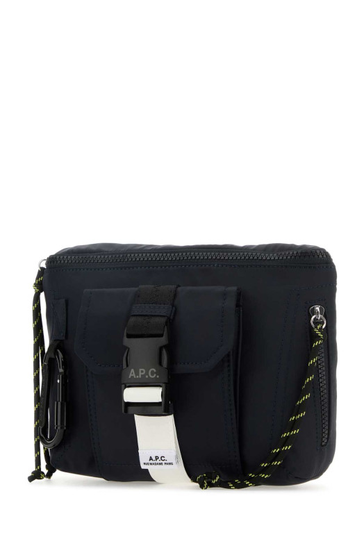 Navy blue canvas Trek belt bag Denim A.P.C. (PAAFHH62219)