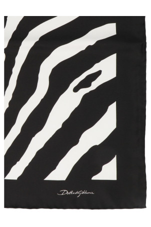 'Animalier’ scarf Black-grey