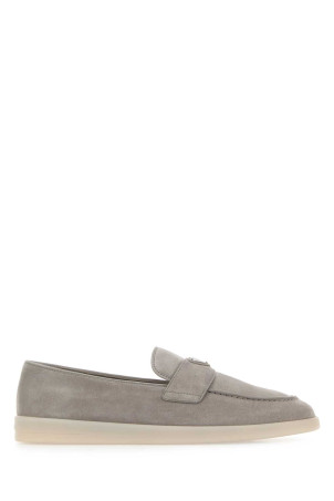 Grey suede loafers PRADA (2DG124FG001103)