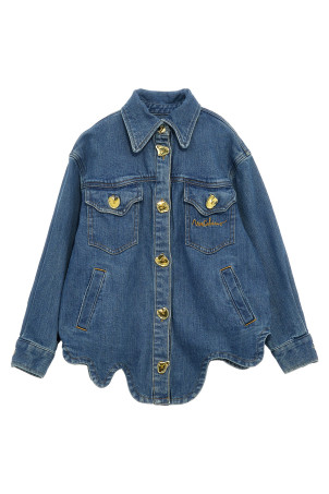 Деталь ґудзика на піджаку Синій MOSCHINO KID TEEN (HDC01PN0Z83MEDIUMBLUE) Деталь ґудзика на піджаку Синій MOSCHINO KID TEEN (HDC01PN0Z83MEDIUMBLUE)