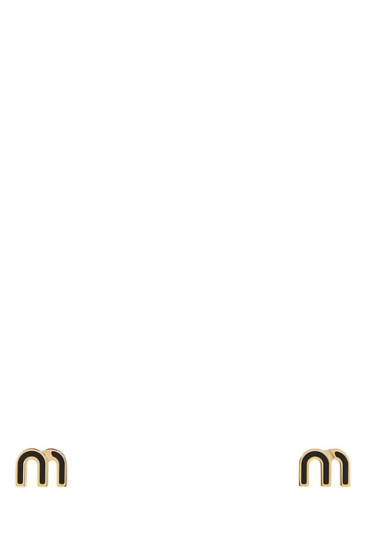 Black metal earrings Black MIU MIU (5JO9112F6T)
