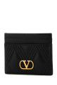 Black nappa leather Quiltie 67 card holder Black VALENTINO GARAVANI (7W2P0AS1MIC)