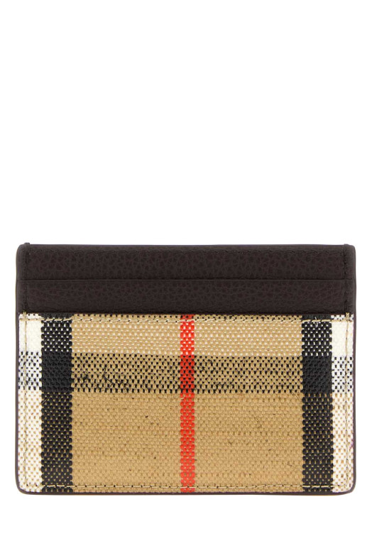 Printed canvas card holder BURBERRY (8112285)