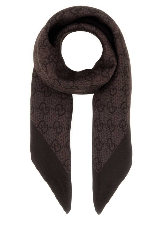 Printed silk foulard Leopard GUCCI (8652573G001)