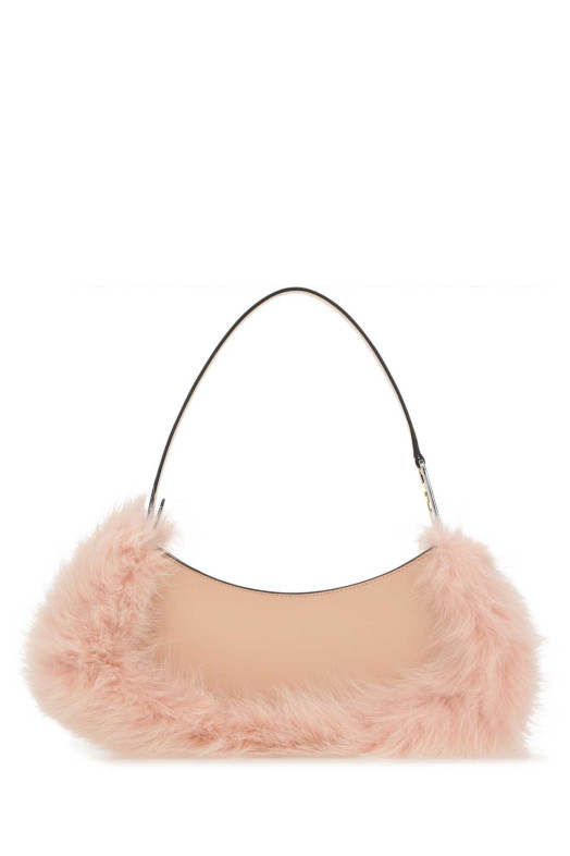Pink leather Fendi O Lock Swing handbag FENDI (8BS068ALS9)