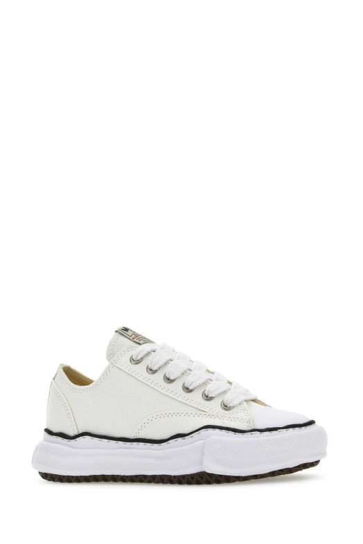 Ivory canvas sneakers White MAISON MIHARA YASUHIRO (A01FW702)