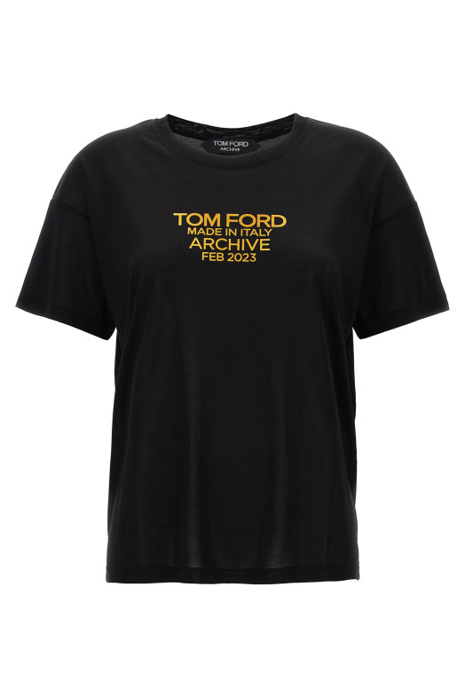 Logo print T-shirt Black  