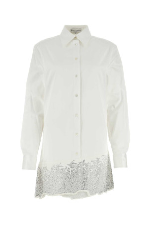 White cotton shirt mini dress JW ANDERSON (DR0416PG0047)