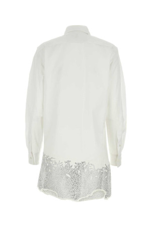 White cotton shirt mini dress JW ANDERSON (DR0416PG0047)