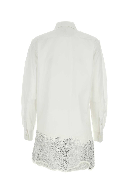 White cotton shirt mini dress JW ANDERSON (DR0416PG0047)