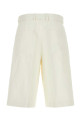 Ivory linen bermuda shorts JIL SANDER (J22KA0119J60001)