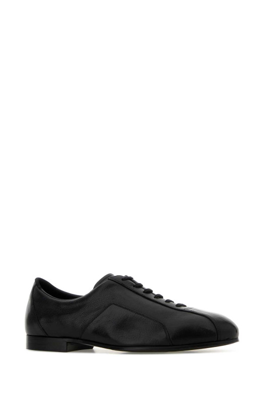 Black leather  Hamburg lace-up shoes JIL SANDER (J32WQ0040P7696)
