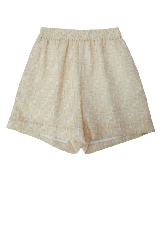 BERMUDA FF SHADOW PRIN LINEN FENDI KIDS (JUF180AY8C)