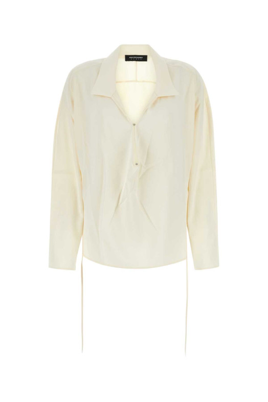 Ivory satin shirt Beige KIKO KOSTADINOV (KKWSS23SH0130)