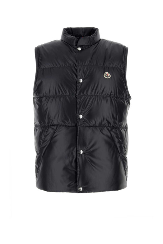 Midnight blue polyester Restigo down jacket Blue MONCLER (L10911A00143597YX)