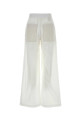 White cotton blend wide-leg pant BRUNELLO CUCINELLI (M0F79P9131)