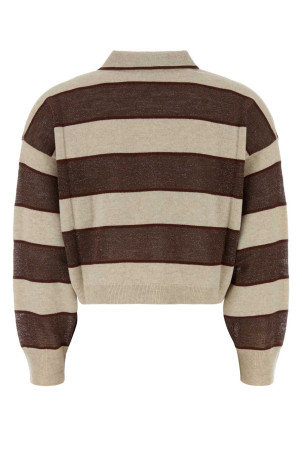 Embroidered wool blend polo shirt BRUNELLO CUCINELLI (M16221605)