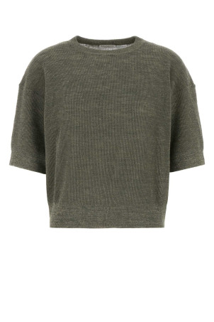 Sage green linen blend sweater BRUNELLO CUCINELLI (M8Q257100)