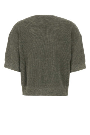 Sage green linen blend sweater BRUNELLO CUCINELLI (M8Q257100)