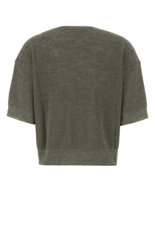 Sage green linen blend sweater BRUNELLO CUCINELLI (M8Q257100)