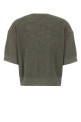 Sage green linen blend sweater BRUNELLO CUCINELLI (M8Q257100)