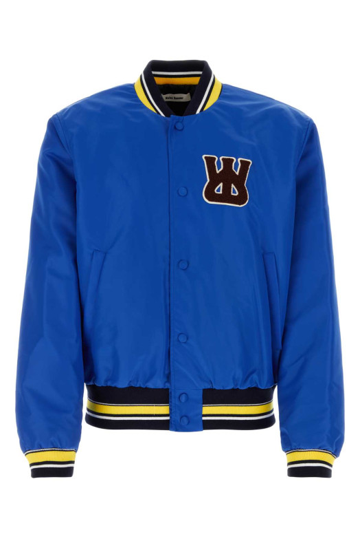 Electric blue nylon Sorbonne 56 bomber jacket Blue WALES BONNER (MA23JA12NY01500)