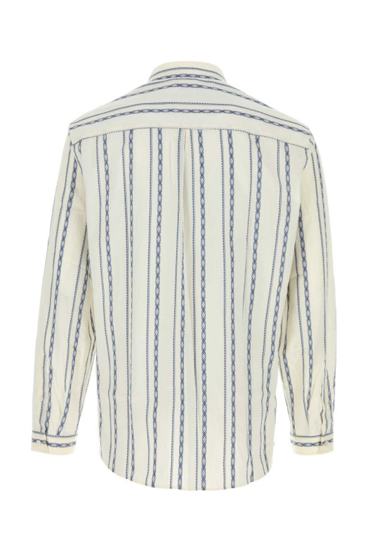 Embroidered stretch cotton shirt BRUNELLO CUCINELLI (MA6870625)