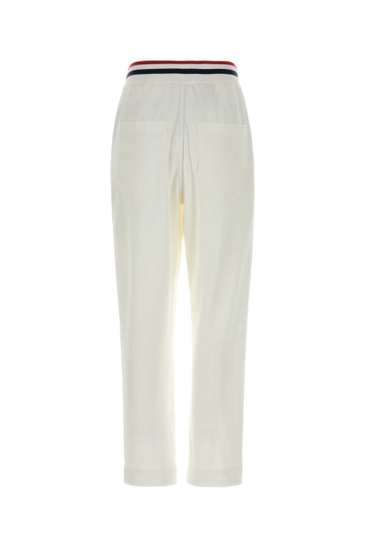 White cotton blend joggers BRUNELLO CUCINELLI (MG927P9194)