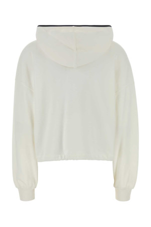 White piquet sweatshirt BRUNELLO CUCINELLI (MG927VT306)