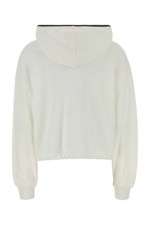 White piquet sweatshirt BRUNELLO CUCINELLI (MG927VT306)