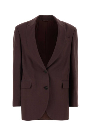 Aubergine viscose blend blazer BRUNELLO CUCINELLI (MH1267291)