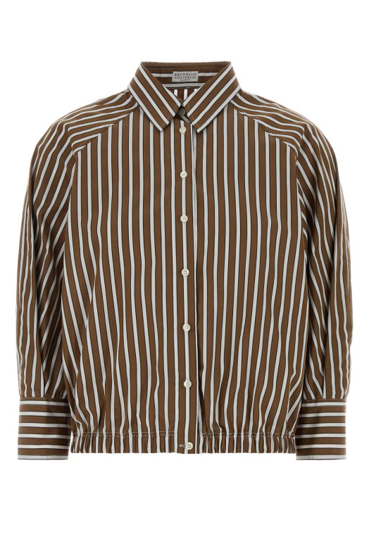Embroidered poplin shirt BRUNELLO CUCINELLI (MH749NA906)