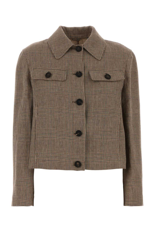 Embroidered linen blazer BRUNELLO CUCINELLI (ML1227583)