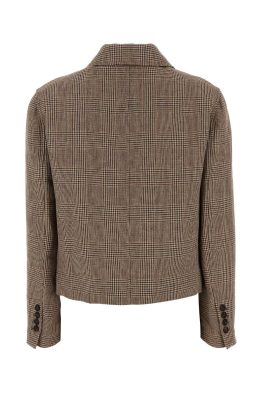 Embroidered linen blazer BRUNELLO CUCINELLI (ML1227583)