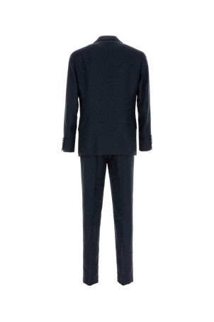Navy blue silk blend suit BRUNELLO CUCINELLI (MZ403LDTH5)
