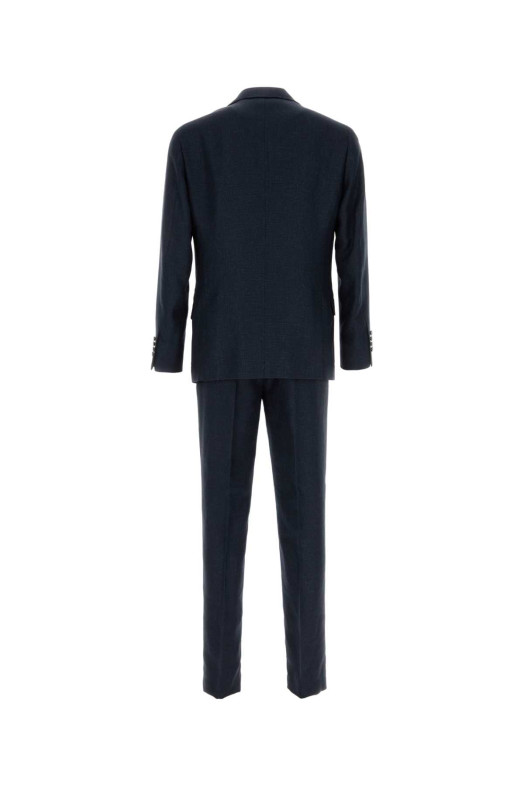 Navy blue silk blend suit BRUNELLO CUCINELLI (MZ403LDTH5)
