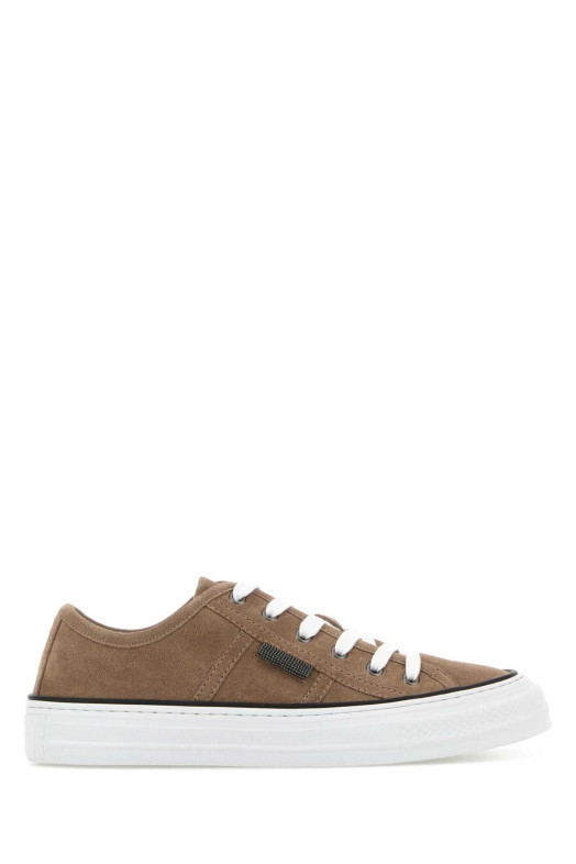 Cappuccino suede sneakers BRUNELLO CUCINELLI (MZSFG3221)