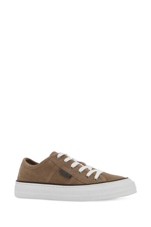 Cappuccino suede sneakers BRUNELLO CUCINELLI (MZSFG3221)