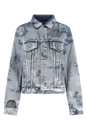 Printed denim jacket OFF WHITE (OWYE027S23DEN003)