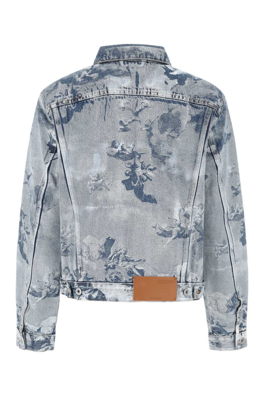 Printed denim jacket OFF WHITE (OWYE027S23DEN003)