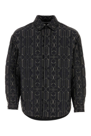 Embroidered nylon padded shirt PALM ANGELS (PMEA251E23FAB001)
