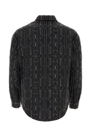 Embroidered nylon padded shirt PALM ANGELS (PMEA251E23FAB001)