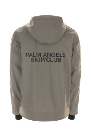 Silver polyester ski jacket PALM ANGELS (PMKP003R24FAB001)