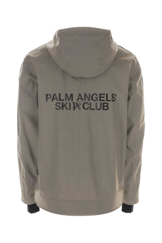 Silver polyester ski jacket PALM ANGELS (PMKP003R24FAB001)