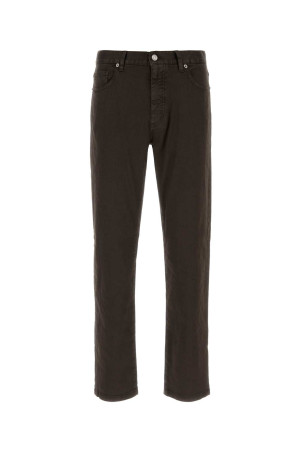 Brown stretch linen blend pant ZEGNA (RUHP16A3CITY)