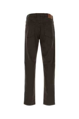 Brown stretch linen blend pant ZEGNA (RUHP16A3CITY)